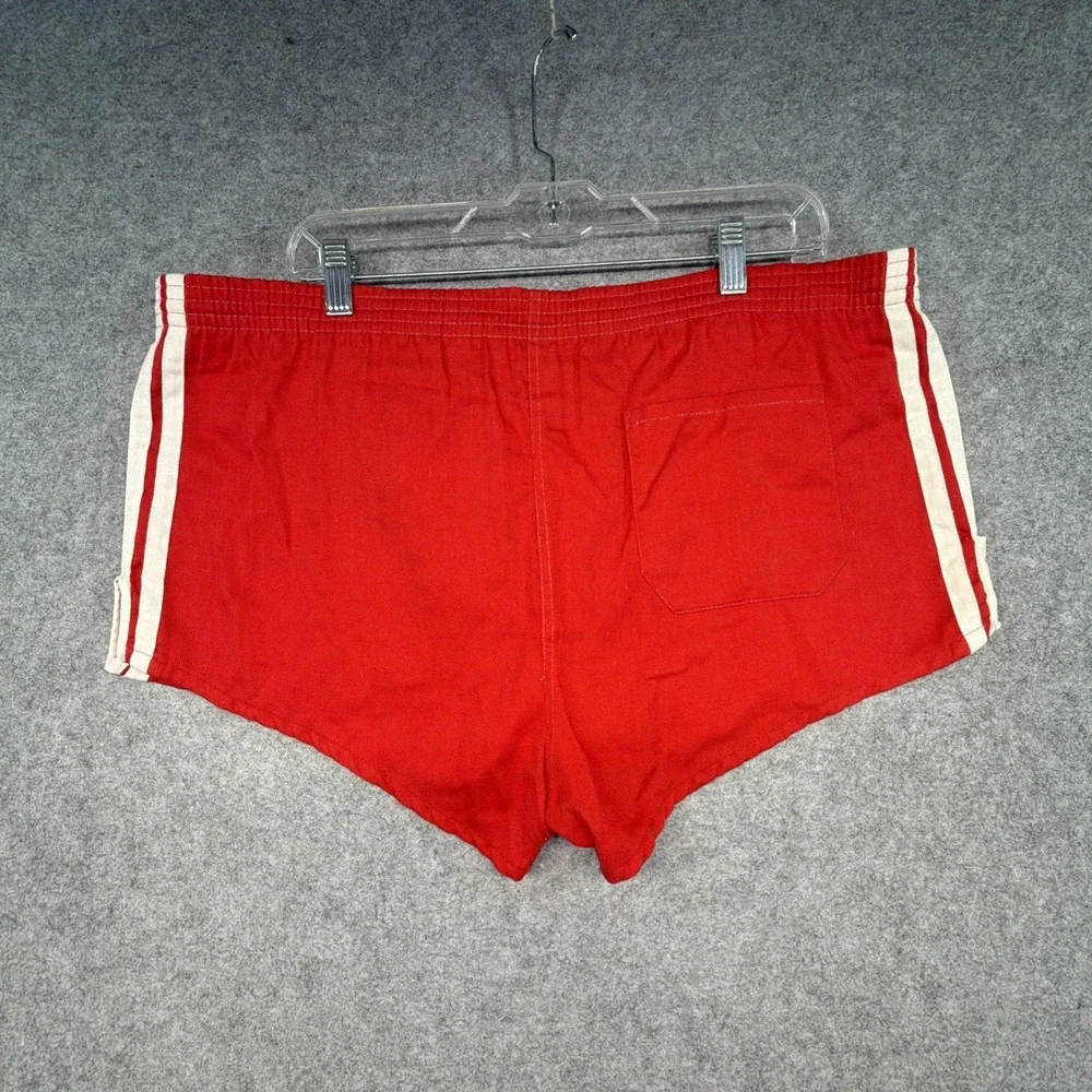 Vintage Adidas Shorts Mens L Sprinter Racer Lined Trefoil Red 70s 80s
